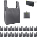 BeeGreen Grey Reusable Shopping Bags Wholesale Gray Reusable Grocery Bags Bulk by BeeGreen