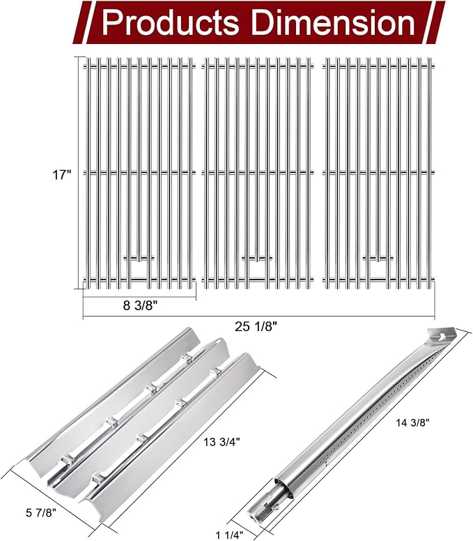 Hiorucet Grill Parts for Broil King 9468-54, Signet 320, Sovereign 20 70 90 90S - Image 2