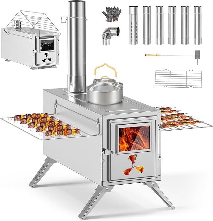 Hot Tent Stove, Camping Wood Burning Stove - Image 9