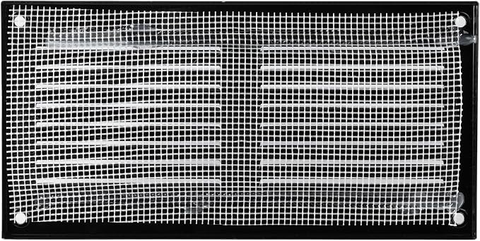 Repa Market 2-Pack 8x4 Inch Air Vent Cover/Black Galvanized Steel Louvered - Image 7