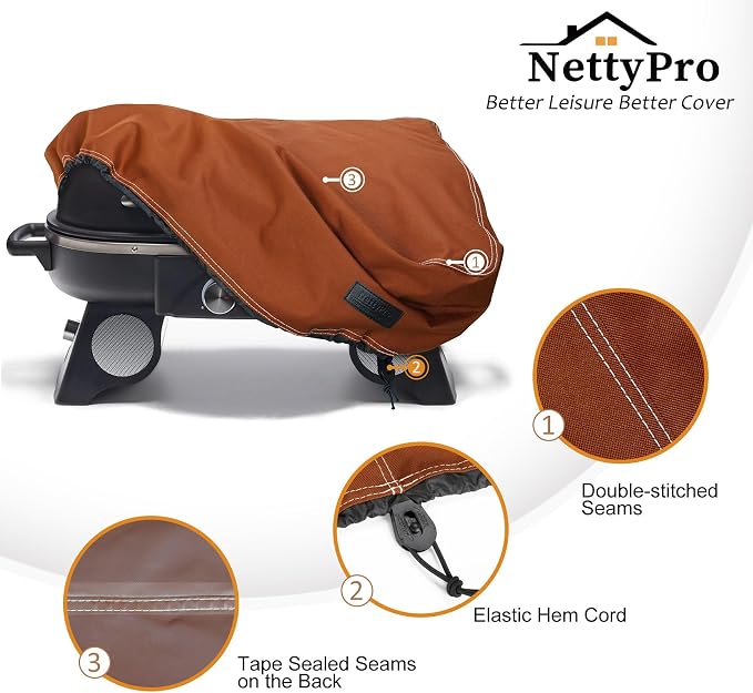 NettyPro Griddle Cover for 22 Inch 17 Inch Tabletop Griddle, Waterproof Heavy - Image 4