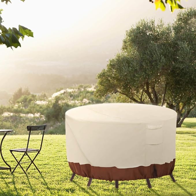 Vailge Round Patio Furniture Covers, 100% Waterproof Outdoor Table Chair Set - Image 6