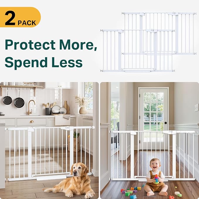Cumbor 2 Pack 29.7-54.2" Baby Gate - Image 2