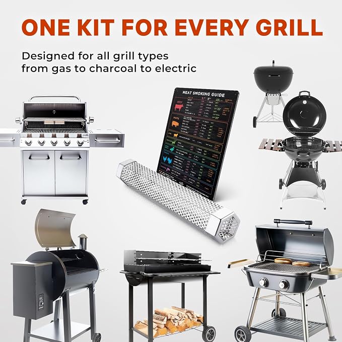 BBQ Meat Temperature Magnet & Pellet Smoker Tube Bundle – Durable Meat Smoking - Image 7