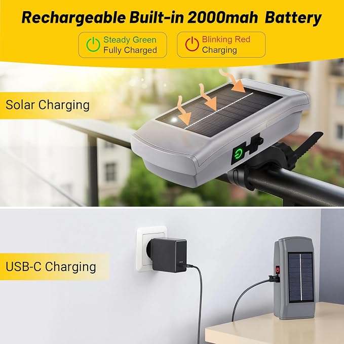 Grill Lights for Blackstone Weber Grills, USB-C Rechargeable Solar 360° - Image 5