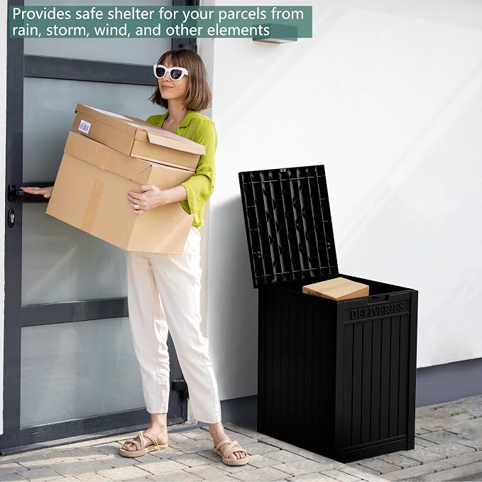 55 Gallon Outdoor Storage Box, Waterproof Resin Deck Box - Image 7