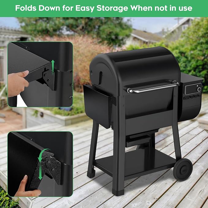 Folding Side Barbecue Shelf Compatible - Image 4