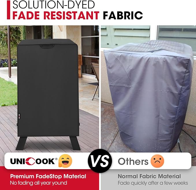 Unicook Electric Smoker Cover 40 Inch, Heavy Duty Waterproof Vertical BBQ - Image 3