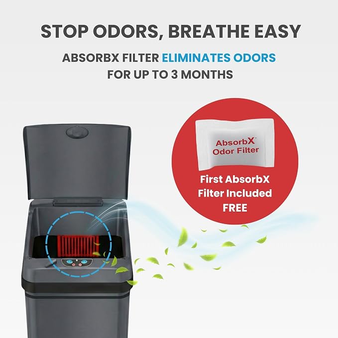 iTouchless 50 Liter / 13 Gallon Kitchen Trash Can - Image 4