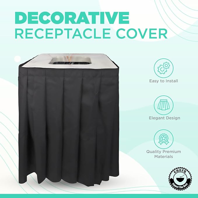 Marble Design Square Garbage Can Cover - Image 2