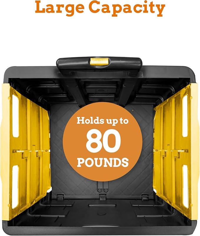 Inspired Living Ultra-Slim Rolling Collapsible Storage Pack-N-Roll Utility-carts - Image 6