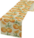 Orange Citrus Table Runner, Cute Spring Summer Fruit Themed Table Runner by Unknown
