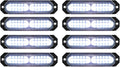 ASPL 8pcs Sync Feature Ultra Slim 12-LED Surface Mount Flashing Strobe Lights by ASPL