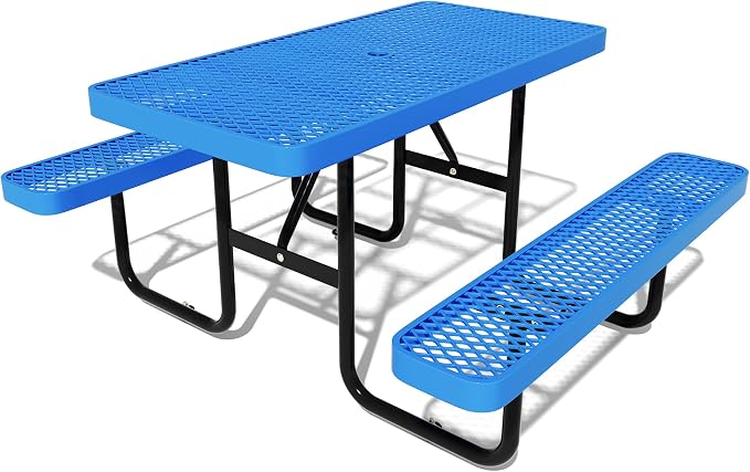 48'' Rectangular Steel Picnic Table by HIMcup
