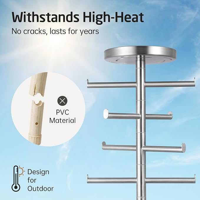 KES Hot Tub Towel Rack Outdoor - Image 4