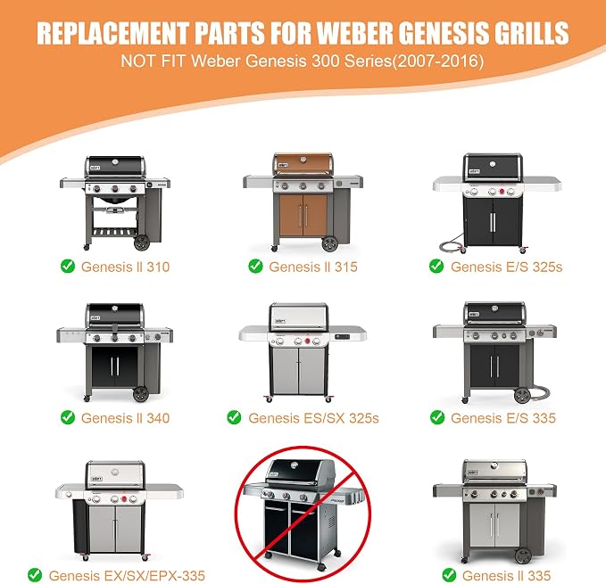 Genesis Grill Replacement Parts 7524 7528 Grates 7621 7620 Flavorizer Bars - Image 4