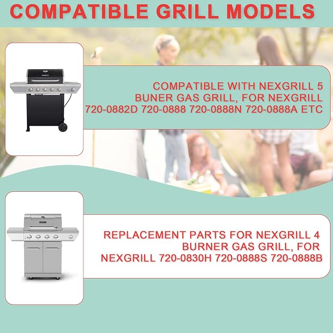 Replacement Grill Parts for Home Depot Nexgrill 5 Burner 720-0888A 720-0888 - Image 3