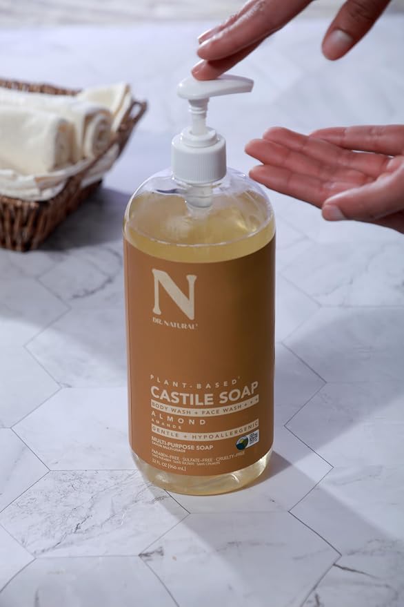 Dr. Natural Castile Liquid Soap, Paraben-Free, Cruelty-Free Multi-Purpose Soap - Image 6