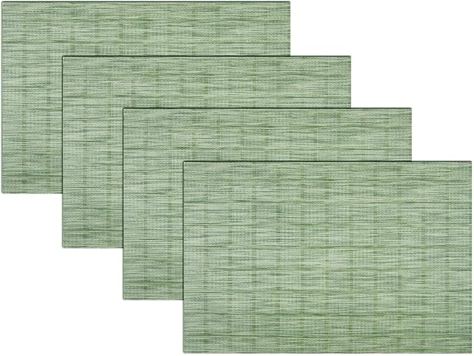 PIGCHCY Countryside Placemats Set of 4 Woven Heat Resistant Placemats Washable by PIGCHCY