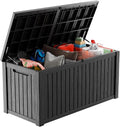 200 Gallon Large Deck Box, Resin Outdoor Storage Box by OutdoorLivingPerfected
