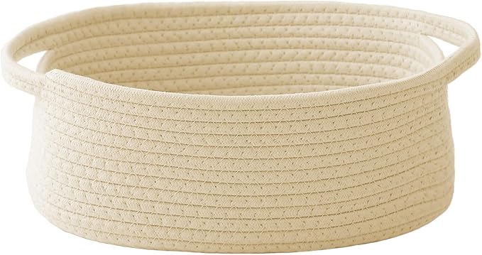 Woven Basket, Small Rope Storage Bin by JMvicyroam