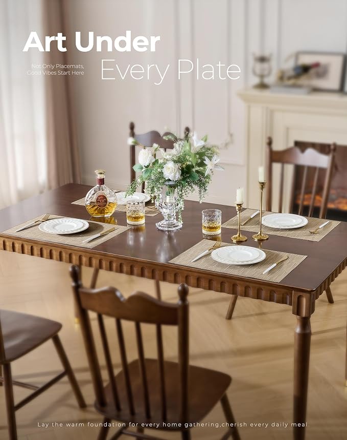 Leetaltree Light Brown Placemats Set of 8 - Image 2