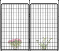 FXW Garden Fence Outdoor for The Yard – 50in x 5.2ft Heavy Duty Metal Animal by FXW