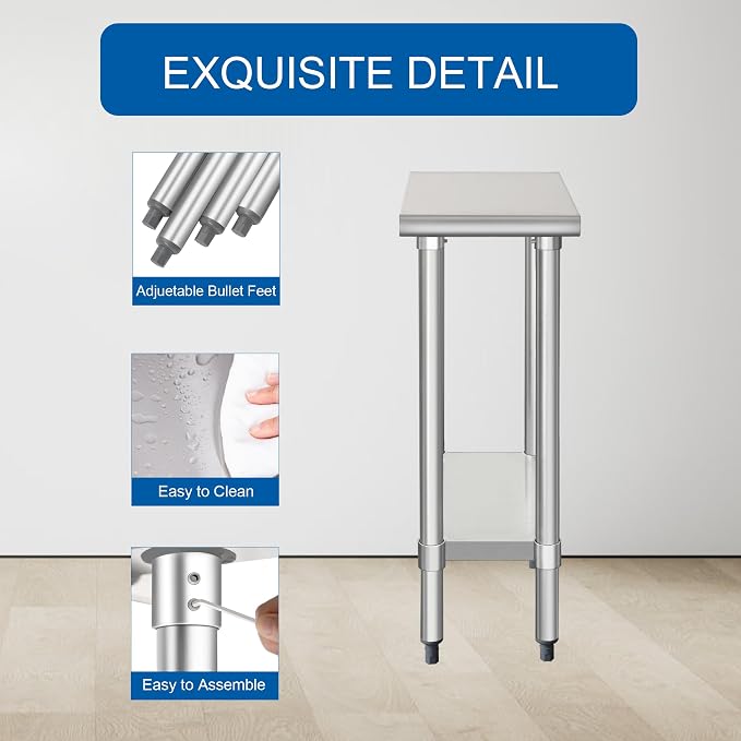 HARDURA Stainless Steel Table 24X12 Inches - Image 4