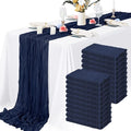 20 Packs Cheesecloth Table Runner 10FT Long Boho Gauze Fabric Table Runner by Lamshionow
