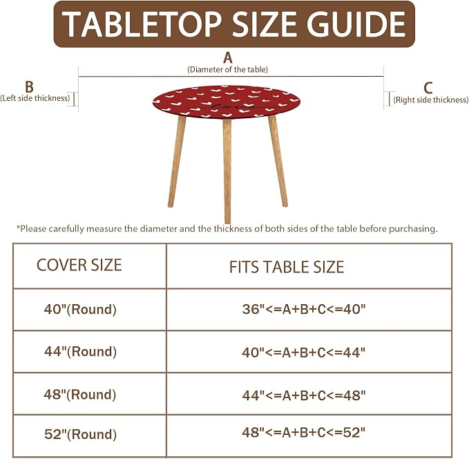 Valentines Day Round Fitted Tablecloth - Image 4