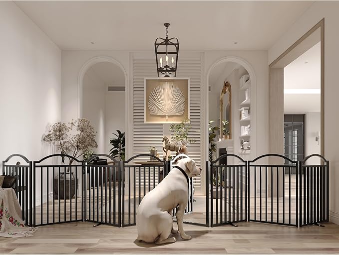 BHG Metal No-Assembly Freestanding Dog Gate - Image 2