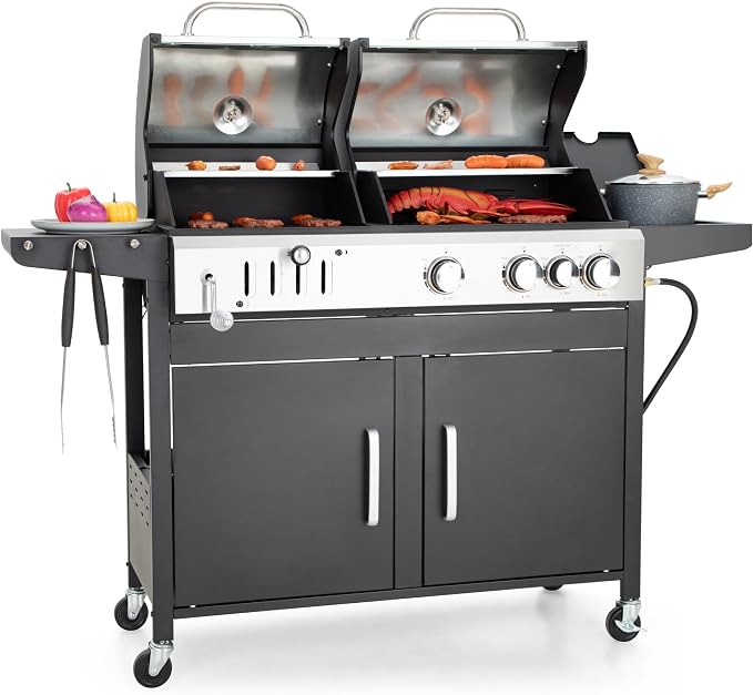 Captiva Designs Propane Gas Grill and Charcoal Grill Combo by CaptivaDesigns