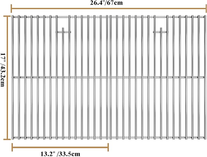 17 Inches Cooking Grates for Home Depot Nexgrill 720-0830H, Heavy Duty - Image 2