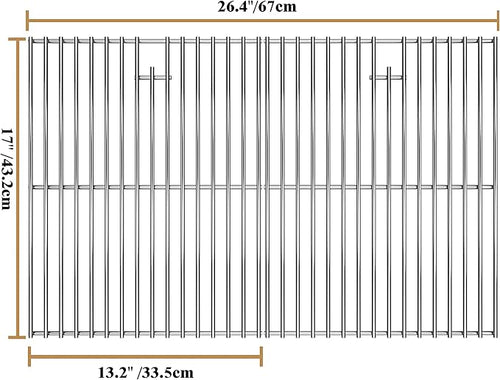 17 Inches Cooking Grates for Home Depot Nexgrill 720-0830H, Heavy Duty - Image 2