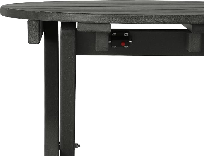 Costaelm Paradise HDPE Outdoor 24.5 Inch Round Portable Folding Patio Dining - Image 8