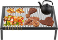 Folding Campfire Grill, 21.7in x 11.8in Portable Over Fire Camp Grill by Unknown