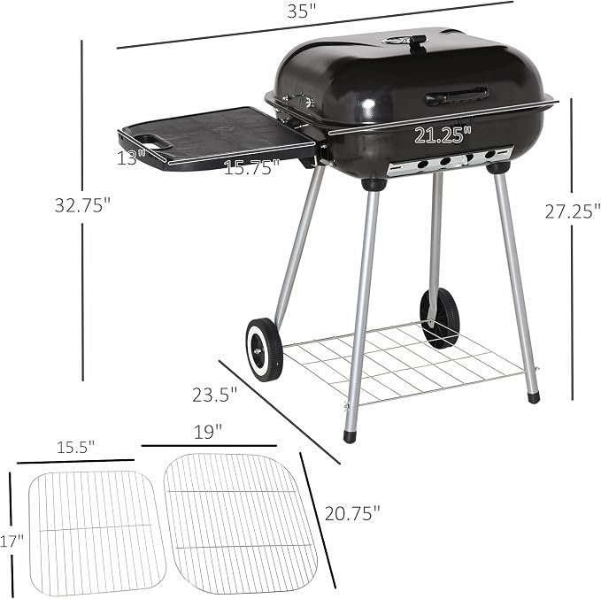 21 Inch Portable Charcoal Grill - Image 2