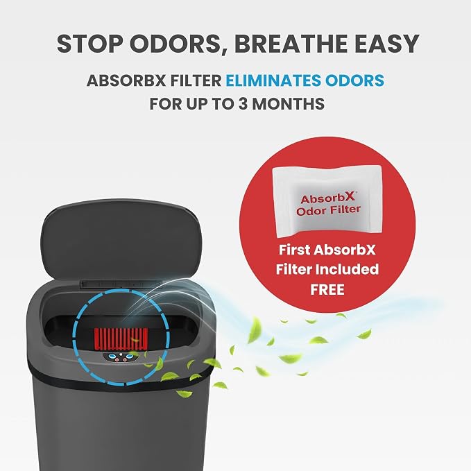 iTouchless 13 Gallon Automatic Sensor Trash Can - Image 4