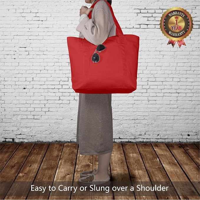 TOPDesign 6-Pack Canvas Tote Bags - Image 2