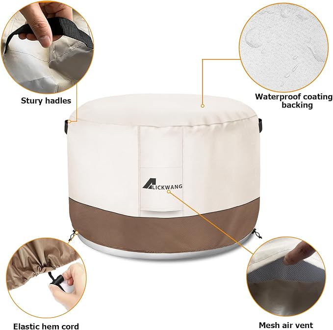Fire Pit Cover for Solo Stove Bonfire, 600D Tear-Resistant Heavy Duty Durable - Image 7