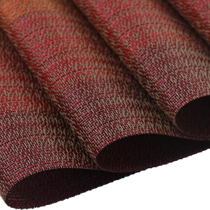 Vinyl Placemats, Washable Table Mats Easy to Clean Woven Placemats - Image 5