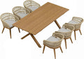 PURPLE LEAF Outdoor Patio Dining Sets All-Weather PE Rattan Patio Furniture Set by PURPLELEAF