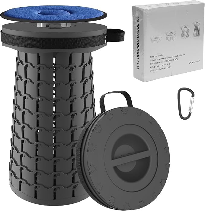 ALEVMOOM Upgraded XXL Collapsilbe Stool by Wemakeitbetter