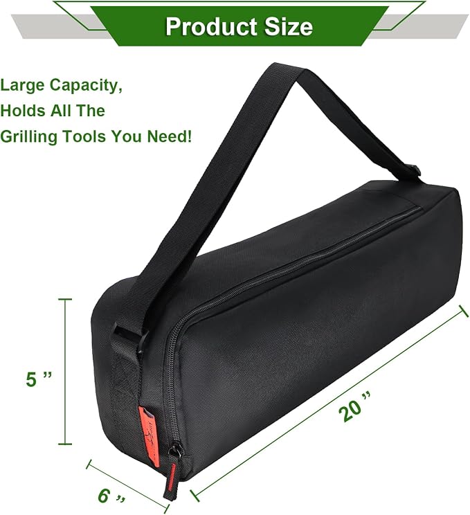 Grill Tool Organizer, BBQ Tool Storage Bag - Image 2