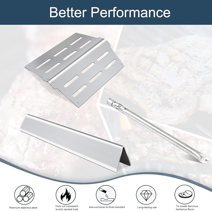Flavorizer Bars, Heat Deflectors, Grill Burner and Grill Grid - Image 7