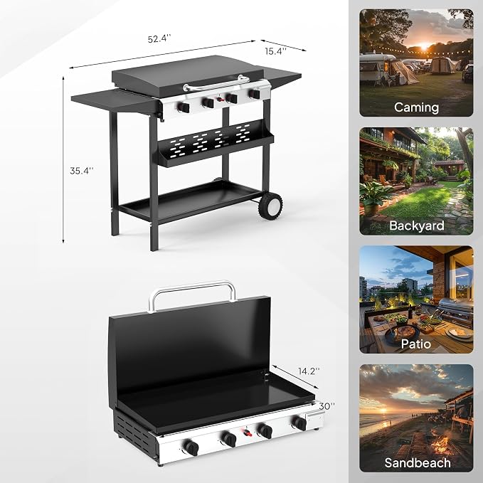 Bonnlo 40000BTU Propane Griddle - Image 6