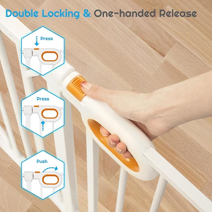 Baby Safety Gate for Stairs 29-33 Inch Wide, Safety House Gate for Baby Pet Gate - Image 3