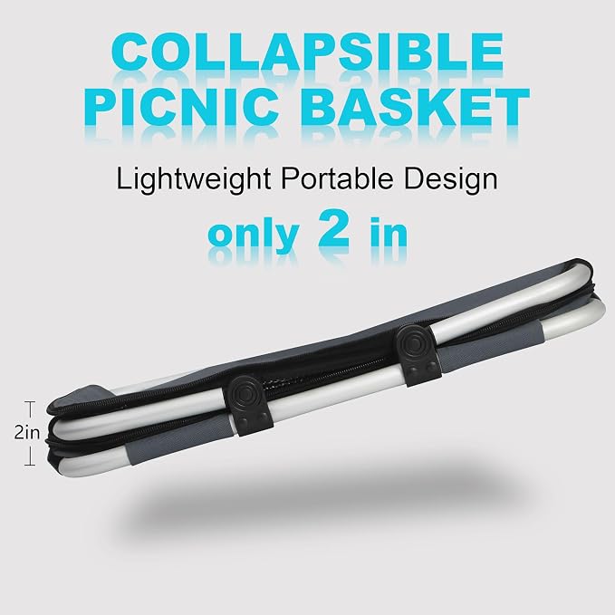 SIYUAN Collapsible Picnic Basket Insulated - Image 3