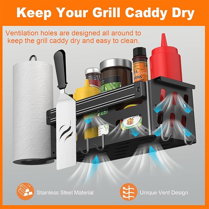 Griddle Caddy for Blackstone Griddles 28"/36"/Prep Cart, BBQ Grill Storage - Image 4