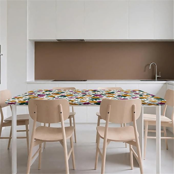 Rectangle Table Cloth Cover Waterproof Elastic Fitted Polyester Fitted - Image 9